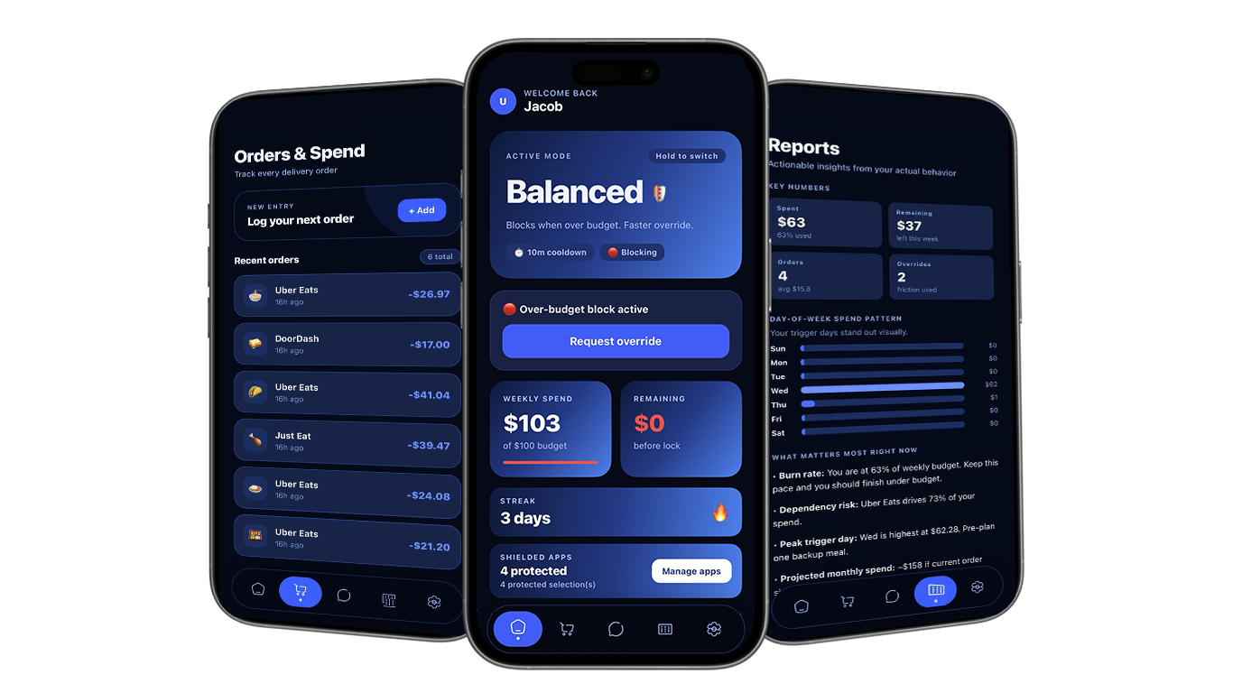 QuitBite app screens